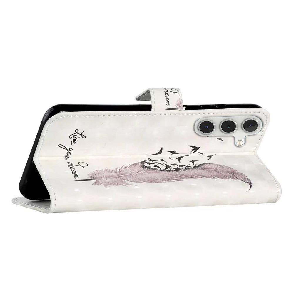 Pro Samsung Galaxy S23 FE Pouzdro 3D Vzor Kožený Vyklápěcí Kryt na Telefon