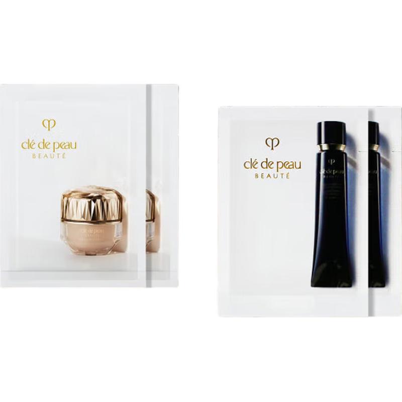 Cle de Peau Beaute Набор пробников: Сияющая тональная основа-крем и праймер