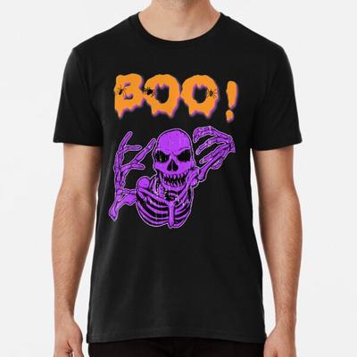 Buh! Gruseliges Skelett Halloween Feiertag T-Shirt S-5XL Bestes T-Shirt