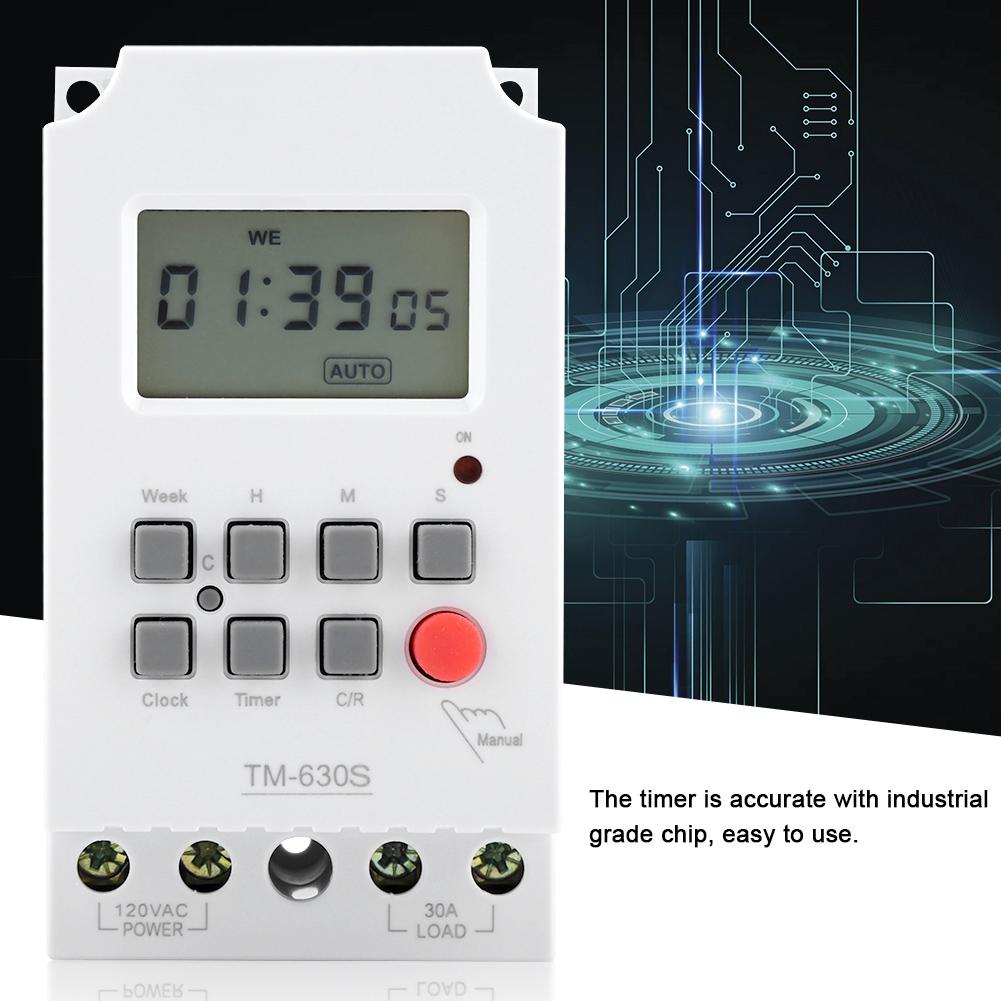 110V Digital Electric Durable Programmable Smart Control Switch Timer