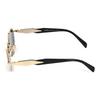 Prada Letter Decor Oval Sunglasses Women Sunglasses Gold PR65ZSZVN09T