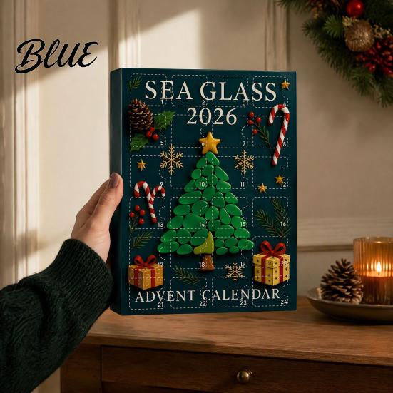Winter Holiday Decorations Countdown Box Advent Calendar Glass Christmas 2026 Sea 24 Day with Gift