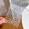 5D Bronzing Star Nail Art Stickers 1pcs Luxury Diamond Gold Sliver Laser Pentacle Self Adhesive Nail Decorations Slider Decals