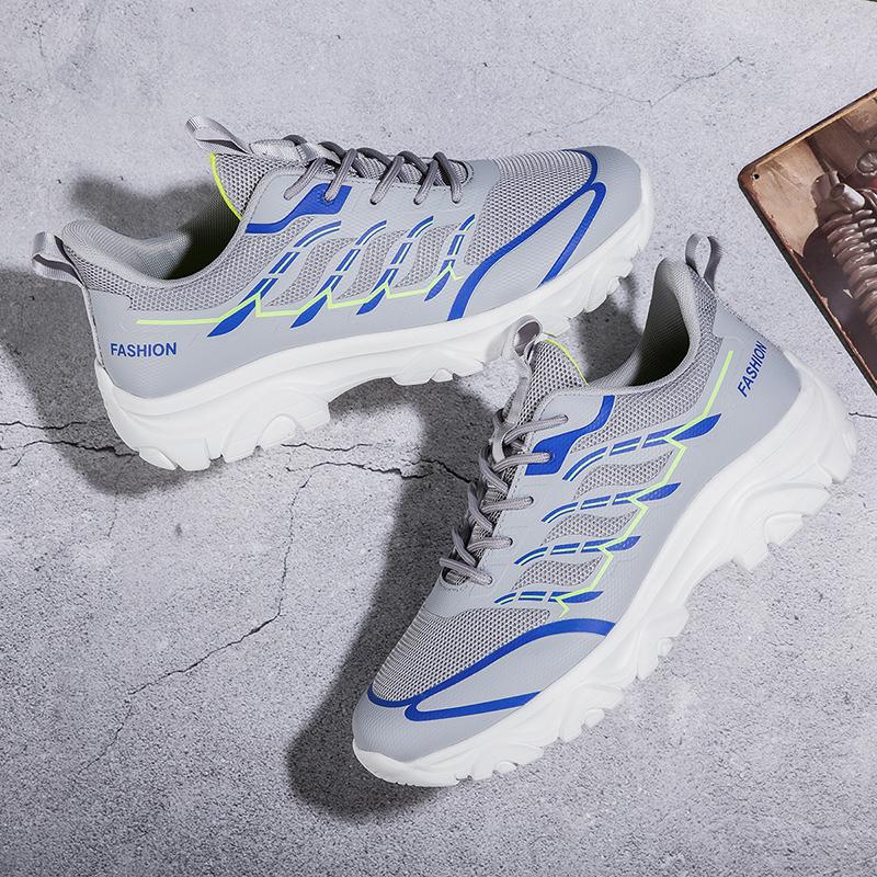 Fashion High Quality Leather Hiking Shoes Durable Outdoor Sport Men Trekking Leather Shoes Lace-Up Climbing Hunting Sneakers