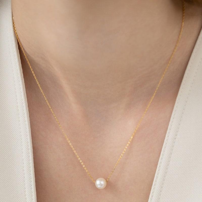 Tatiana (925 Silver) Serene Freshwater Pearl Necklace NZ2469