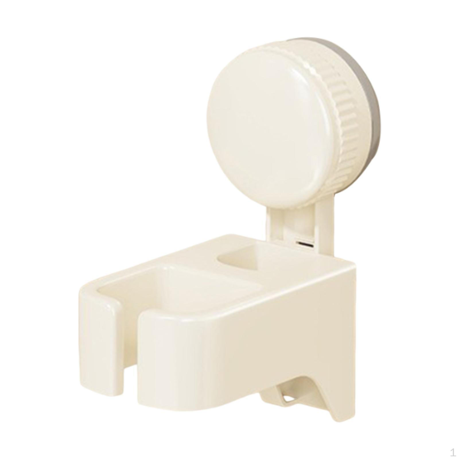

Holder Suction Cup Bathroom Storage Stand Blow Dryer Rack білий