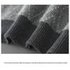 Men's Pure Wool Diamond Pattern Round Neck Loose Knit Sweater - Autumn/Winter Pullover