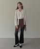 TWEE Birkin Wrinkle Pintuck Tie Long Sleeve Blouse