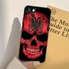Albanische Flagge Adler Handyhülle Für iPhone 17 16 15 13 11 12 14 Pro Max mini XR 16e 15 16 Plus 17 Air Vollabdeckung