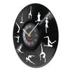 Om Yoga Studio Wall Clock Gymnastics Vinyl Record Wall Clock Zen Meditation Modern Design Decorative Clock Yogi Gift For Girl
