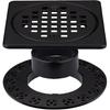 4” Drain Grate Kit Set Replacement, Height Adjustment Collar and Ring - SS304 Grates and Durable ABS - Compatible with Kerdi-Drain Flange - Easy