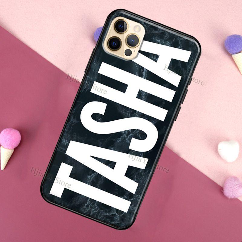 PERSONALISED CUSTOM MARBLE YOUR NAME For iPhone 12 Pro Max 13 Mini Case For iPhone 11 Pro Max XS X SE 2020 7 8 Plus XR Cover