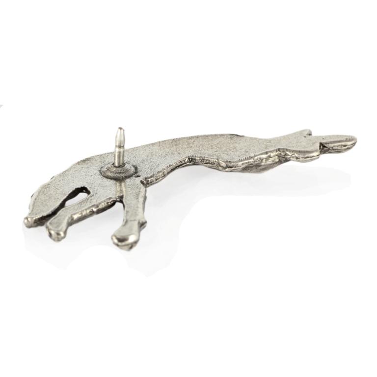 Greyhound, Englischer Windhund - Hunde-Brosche in einer Geschenkbox, eleganter Anstecker, Anstecknadel für Jacke der Marke Art-Dog
