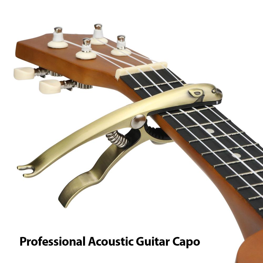 Professional Acoustic Guitar Capo Transfer Clip Guitar Capo Zinc Alloy Guitar Capo for Folk Classical Guitars Ukulele