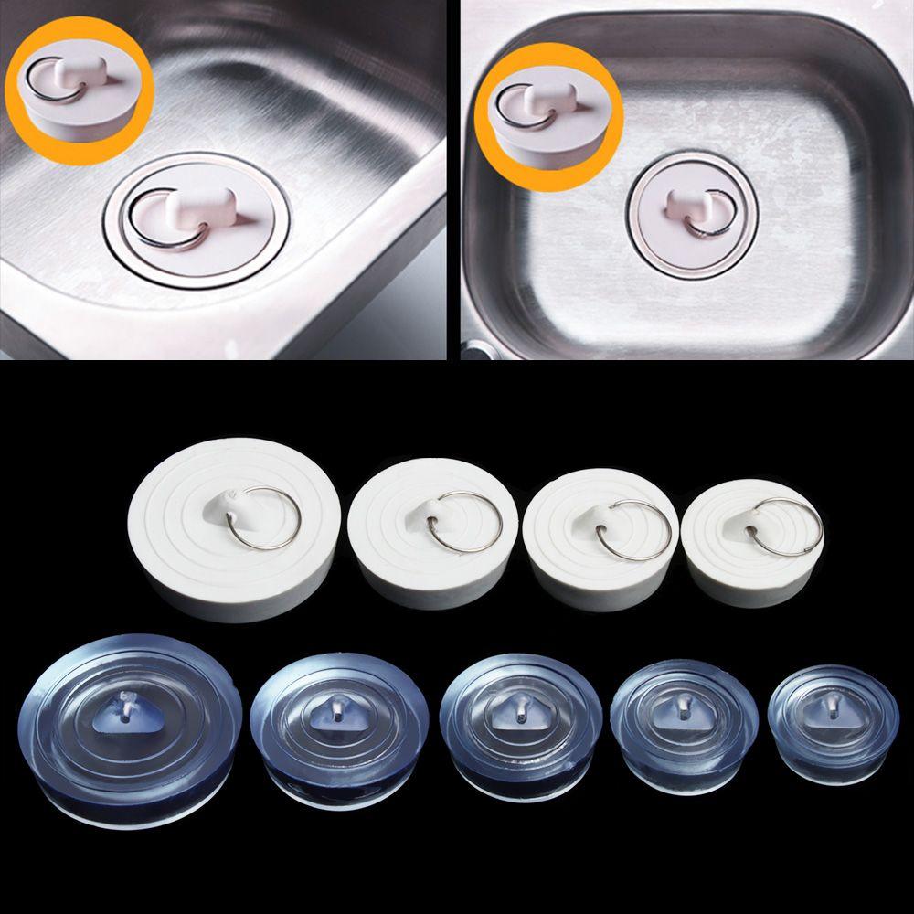Rubber Sink Plug Bathroom Supplies Leakage-proof Washroom Kitchen Drain Cover Round Water Sink Plug Sewer Bathtub Stopper