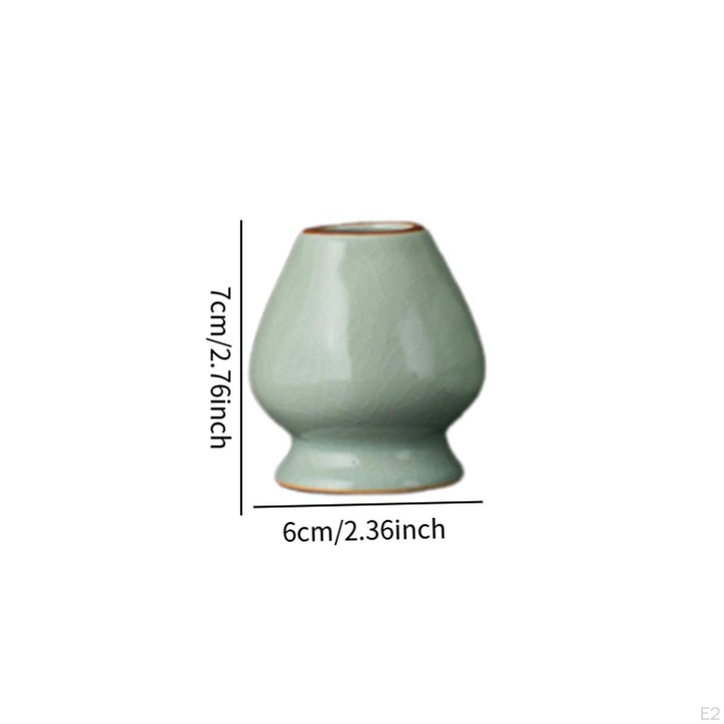 Matcha Tea Whisk Holder Ceramic Ceremony Traditional Japanese Chasen Stand for