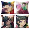 The a-Apothecary Diaries maomao Pillow Case Anti-dustmite Pillowcase Invisible zipper silky short plush Sofa cushion cover