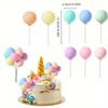 Schaumstoffballförmige Cupcake-Topper und Spieße für Geburtstag, Hochzeit, Jahrestag, Weihnachten, Valentinstag Party-Dekorationszubehör