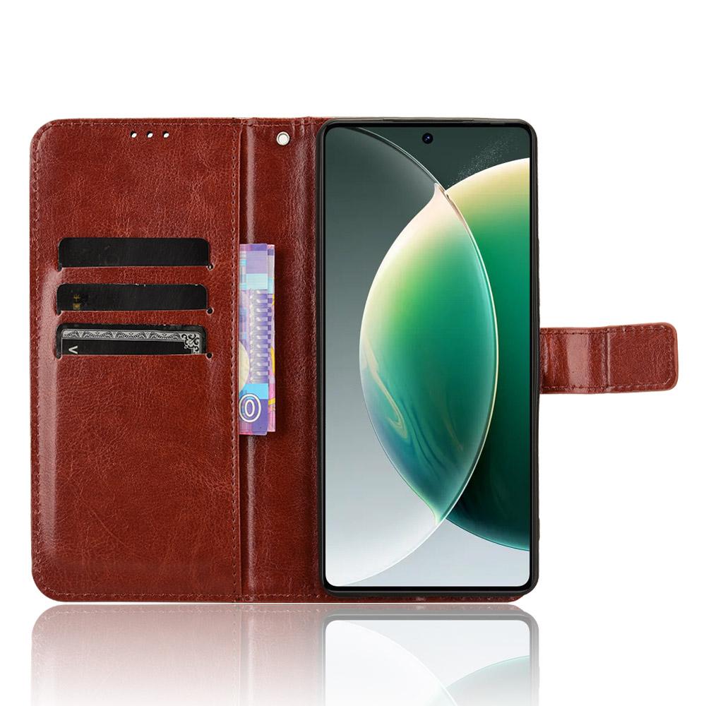 For TECNO Camon 30 4G/Camon 30 5G CL6/CL7 Phone Case Crazy Horse Texture Wallet Leather Cover