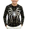 Children's Long Sleeve Round Neck Printed T-Shirt for Daily Casual Wear