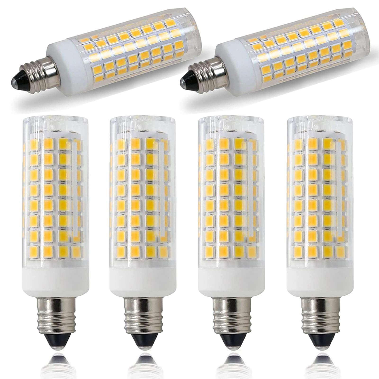 

ZSSXOLED [6-Pack] E11 LED Bulbs, 7W, 730LM, Energy-Saving, High Brightness, E11 Base, Equivalent to 70-75W Bulbs, Dimmable, Warm White, 3000K