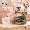 Soft Furnishing Ornament DIY Tiny 3D Beaded Sewing Machine Kit for Kids & Adults, Exquisite Hummingbird Handmade Bead Craft Set, Stress Relief