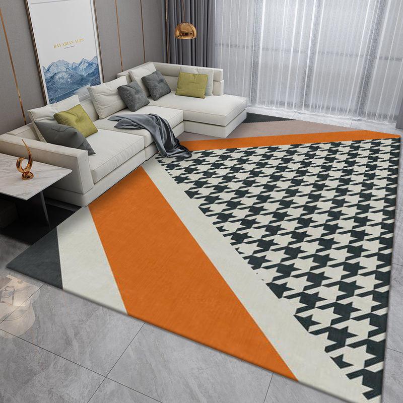 Luxurious Nordic Area Rug: Washable Carpet for Living Room, Bedroom, or Office Sofa and Coffee Table.