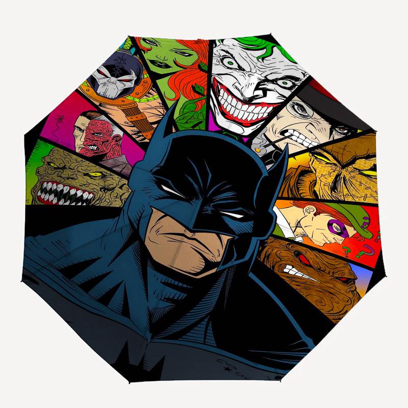 1pc Batman Villains Circle Umbrella with Plastic Handle,Suitable for All Seasons Travel Outdoor Multi-functional UmbrellaDCS036