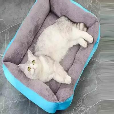 Evcil Kedi ve Köpek Yuvası Büyük Ölçekli Pembe Renkli Sıcak ve Rahat Yumuşak Pamuklu Yuva Su Geçirmez Kanepe Yatak Kediler ve Köpekler için Evrensel