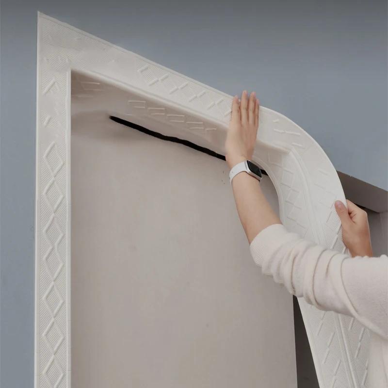 9.2M 3D Wall Trim Line Skirting Border Self Adhesive Waterproof Baseboard Wallpaper Wall Sticker for Living Room Home Decoration