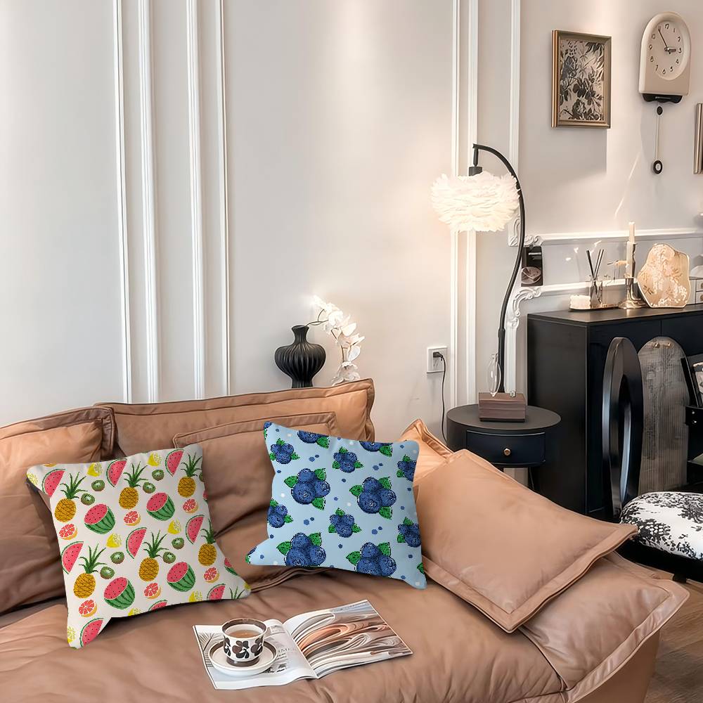 Art Fruit Pillow Gift Home Office Decoration Pillow Bedroom Sofa Car Cushion CoverPillow Case