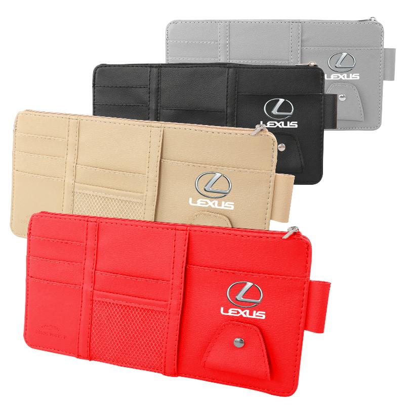 Car Sun Visor Point Type Multi-function Storage Bag Car Accessories For Lexus IS250 IS200 CT200h GS300 LS430 RX450h LX570 IS300