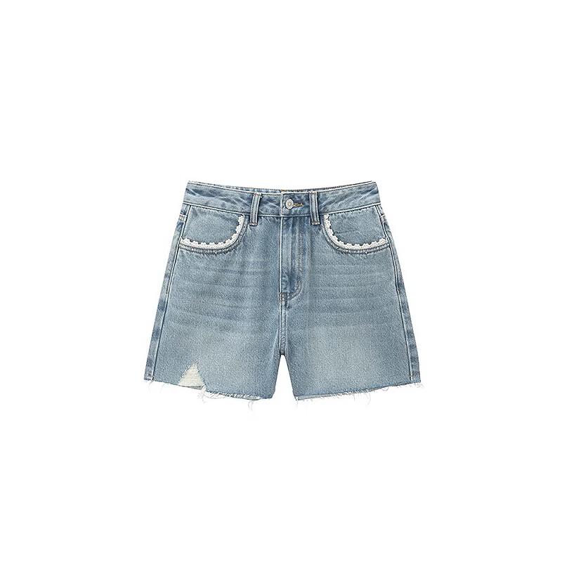 Ledian High-Waisted Denim Shorts S/155