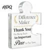 Personalized Puzzle Piece Decor Acrylic Shape Ornaments for Team Appreciation and Employee Recognition Transparent Meaningful Colleague Farewell
