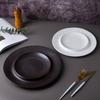 Runder Keramik-Speiseteller, Suppenteller, Steakteller im westlichen Stil, Obstteller, Salatschüssel, Sushi-Teller, Dim-Sum-Teller, Stachelscheibe