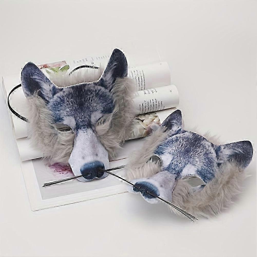 1 Stück Tier Wolf Maske für Jeden, Universal für Halloween Party Treffen Unisex Tier Gesichtsmaske, Wolf, Einheitsgröße