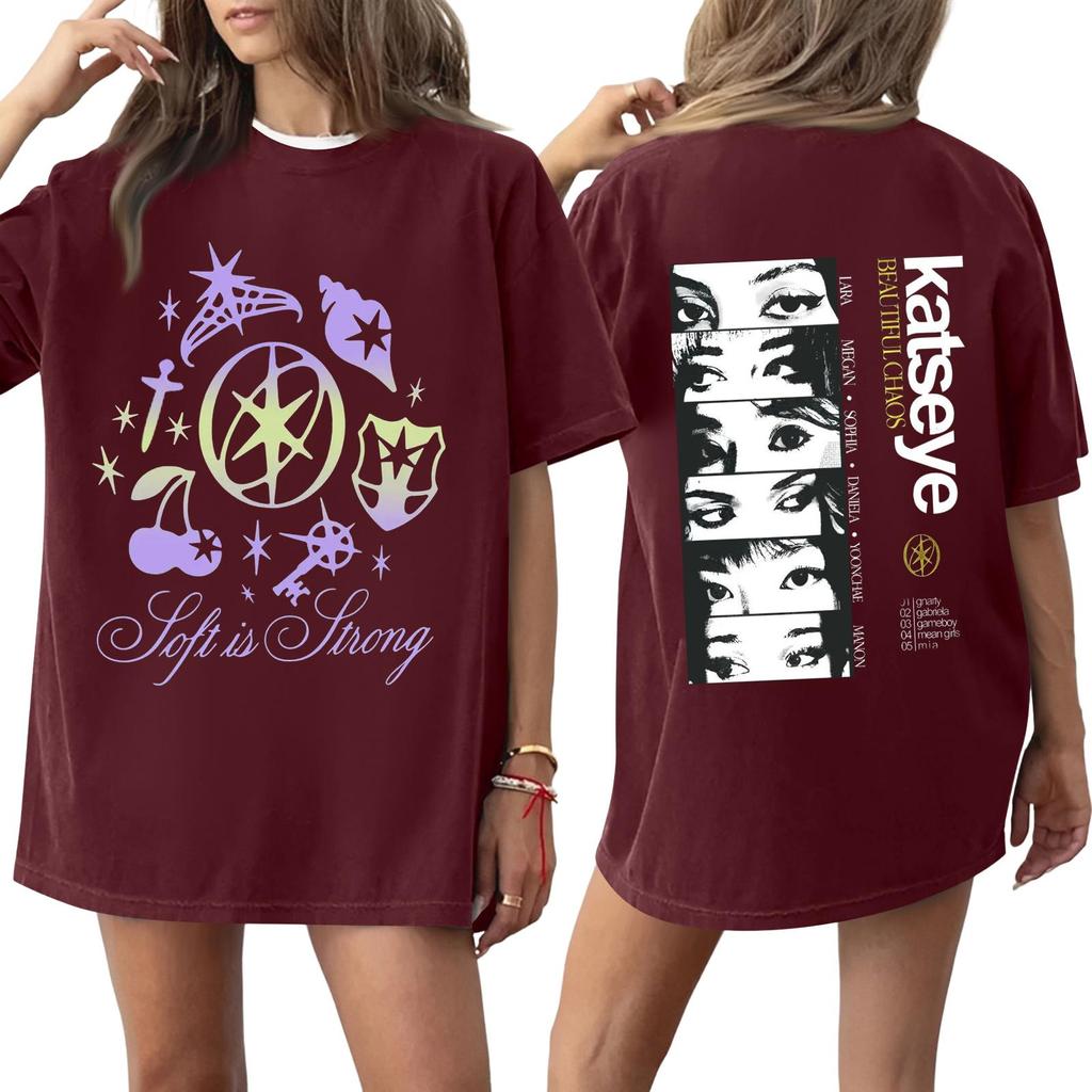 Women's Round Neck Printed Short-sleeved T-shirt Top