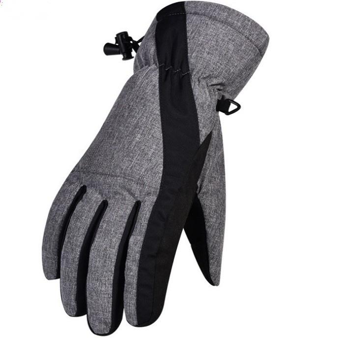 Winter Skiing Gloves with Fingers, Waterproof, Warm, Thick Touch Screen, Windproof Outdoor Sports Gloves for Men and Women
