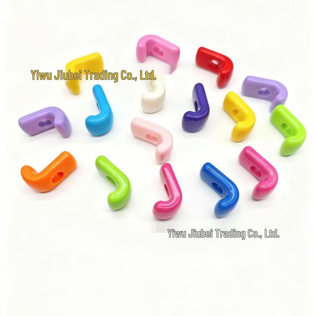 Colorful Acrylic Alphabet 'A' Beads for DIY Keychains & Charms