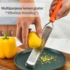 Stainless Steel Multi-Purpose Grater and Zester for Cheese, Lemon, and Chocolate