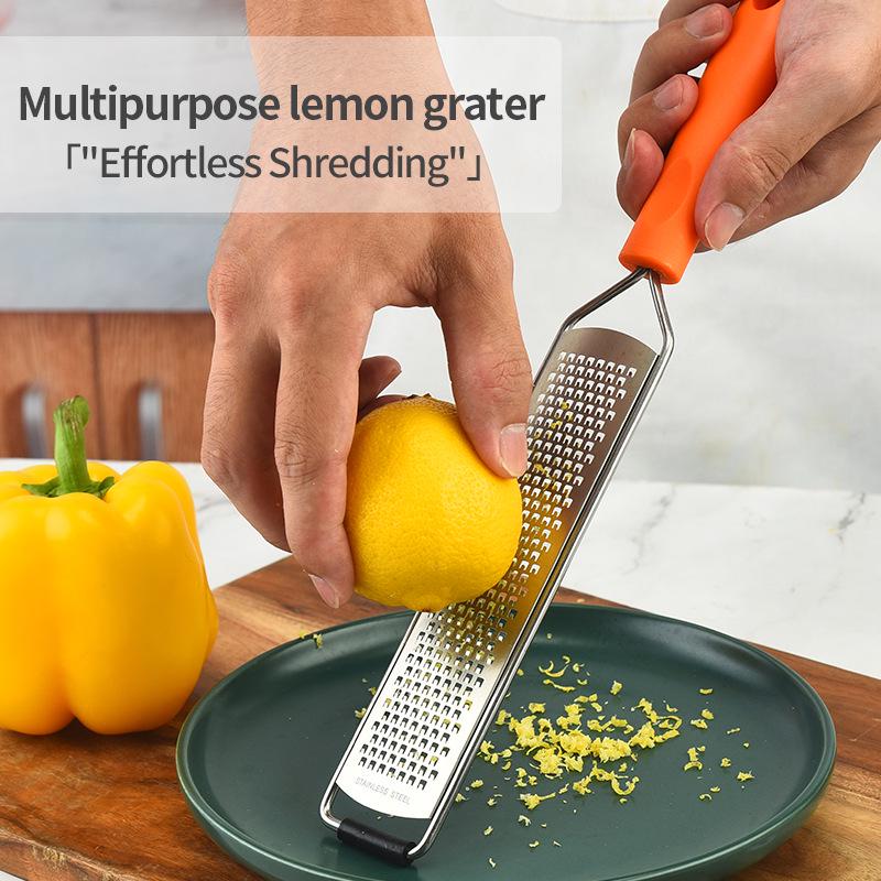 Stainless Steel Multi-Purpose Grater and Zester for Cheese, Lemon, and Chocolate