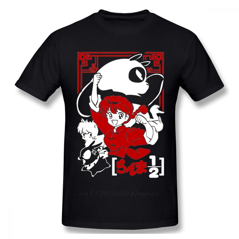 Punk Rock Unisexs Tshirt Unisexs Ranma 12 T Shirt Guys Fashion Streetwear Round Neck Faddish Design Tee Shirt