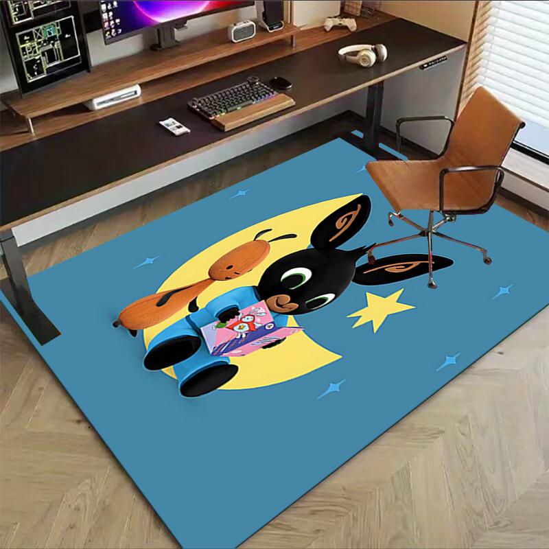 1PC rabbit moon Extra Large Non Slip Floor carpet, Office, family, bedroom, Studio Large Area Rug Indoor Rugs