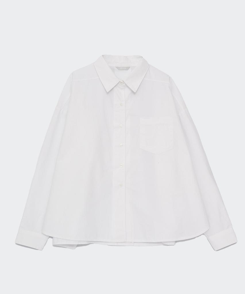 NEALIZE Oversized Cotton Shirt White