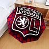1PC Lyon Football Crest Printed Umbrella Folding umbrella, automatic umbrella 8-Frame for Travel, camping Fan gifts Christmas Gifts