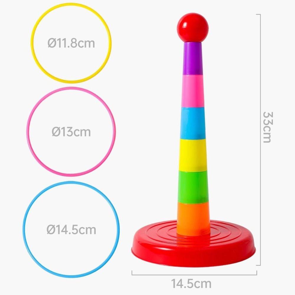 Early Education Throw Circle Game Interactive Hoop Ring Toss Toys New Ferrule Stacked Toys  Gifts