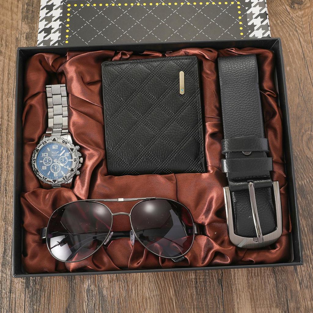 2023 Men's Summer Fashion Suit & Watch Gift Box Set