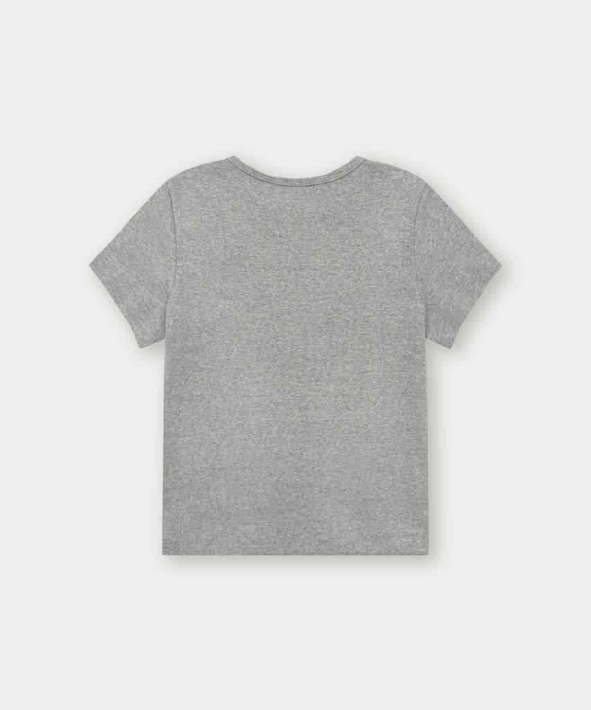 Sseomweeobeoteo Boucle Shell Logo Top - Gray