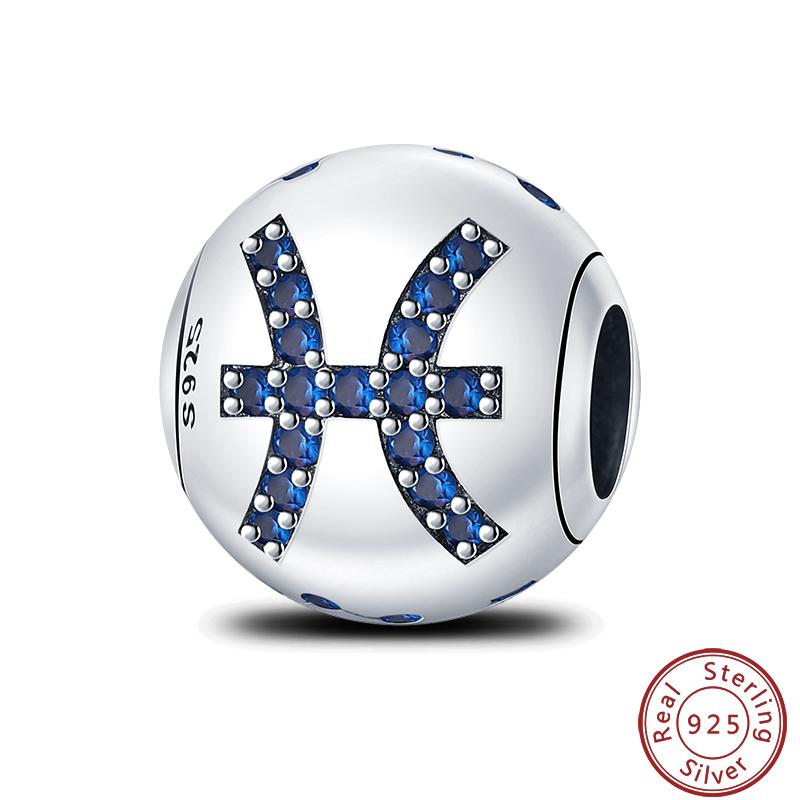 Lucky Copper Craft Birthday Zodiac Series Colorful Shining Zircon Lucky Beads Charms 3Mm Diy Exquisite Jewelry Making