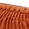 Francfranc Velvet Pleated Wire with Makeup Cosmetic Storage Pouch, Orange, Pockets, Pouch,